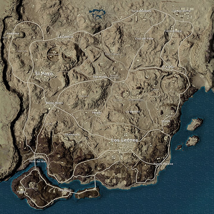 PUBG Miramar Map