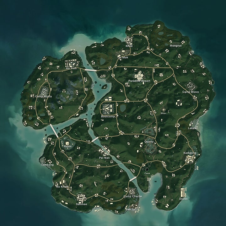 PUBG Sanhok Map