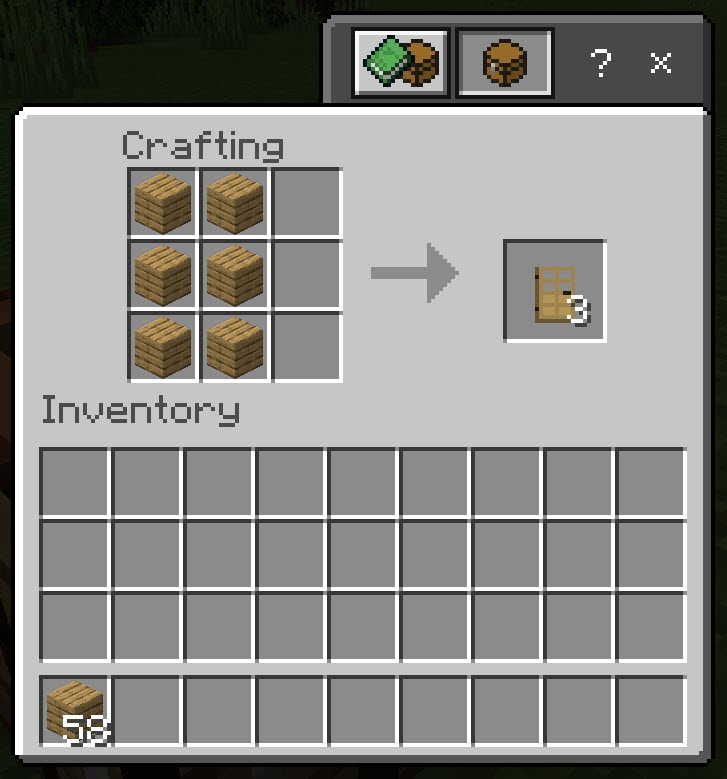 Minecraft Door Recipes