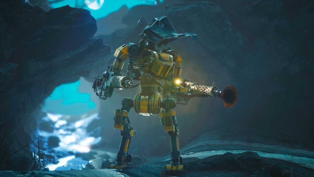 Biomutant Certain drivable bots and vehicles help you traverse harsh and harmful landscapes