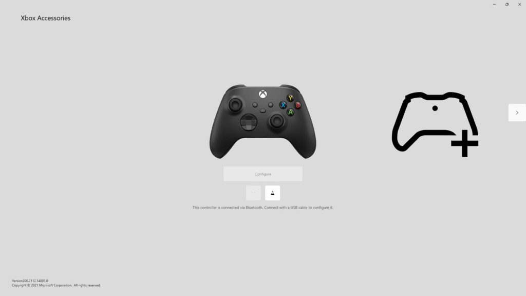 Xbox Accessories App Interface