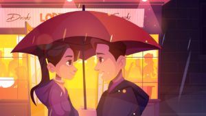 Emotional Couple in Game